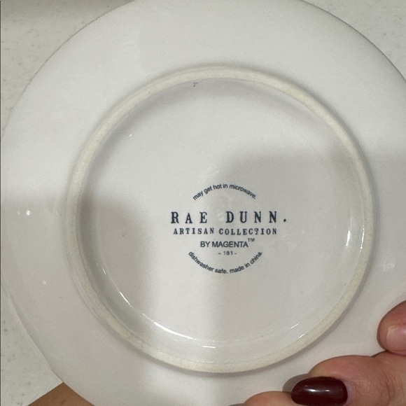 Set of 4 Rae Dunn Artisan Collection White Plate - Picture 3 of 3
